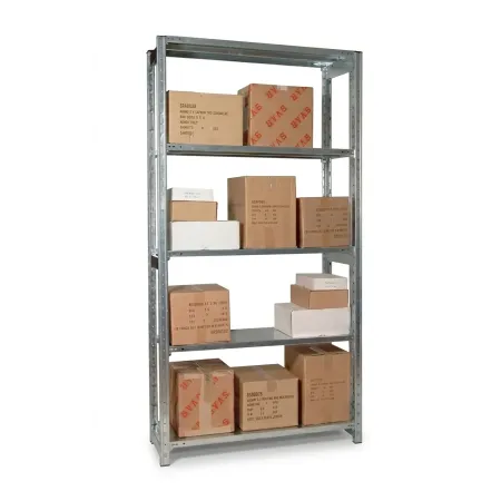 Scaffalatura armadi a giorno a 6 ripiani a gancio dim 120x50x300H 2