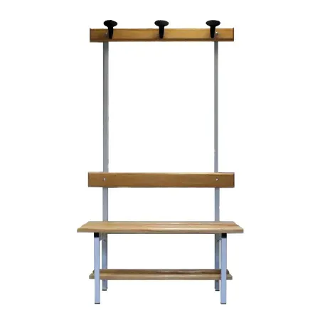 Panca Monoblocco Spogliatoio Legno e Appendiabiti | DEOFFICE 2