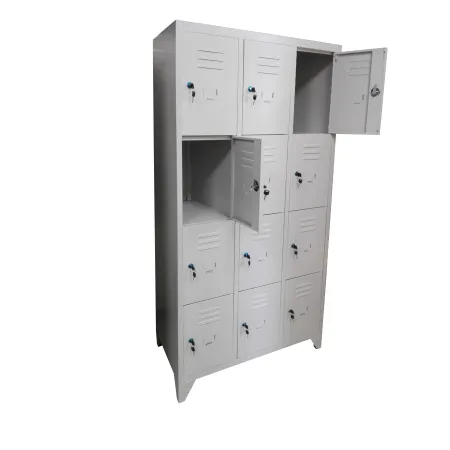 Armadio portaborse casellario a 12 caselle in metallo dim. cm. 90x50x180h