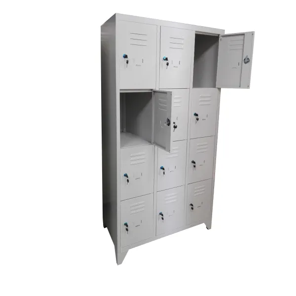 Armadio portaborse casellario a 12 caselle in metallo dim. cm. 90x50x180h