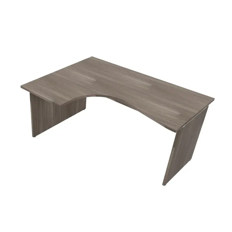 Workstation operativa con piano e gambe in legno Dim 180x120x74h
