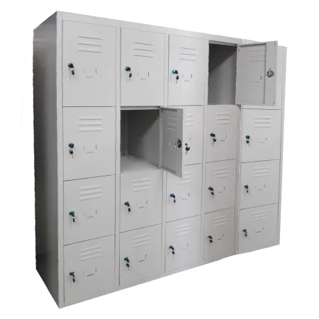 Armadio portaborse casellario a 20 caselle in metallo dim. cm. 150x50x180h