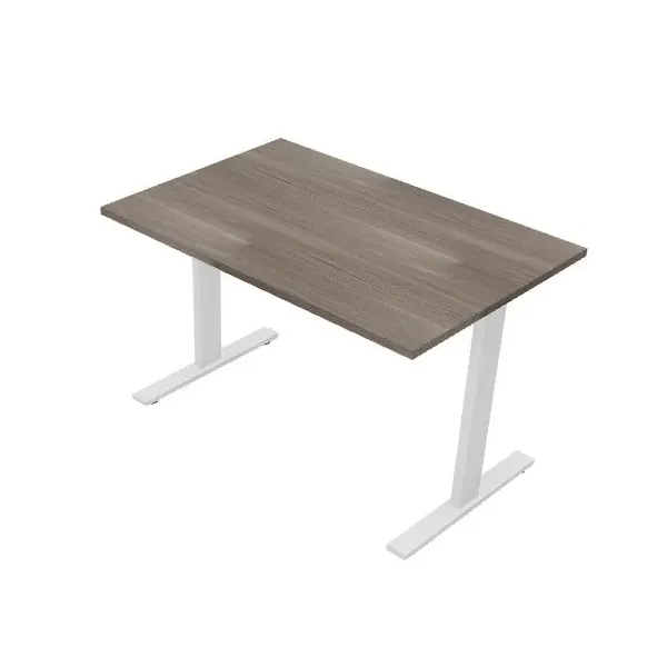 Scrivania operativa con piano in legno, gambe in metallo Dim 160x80x74H