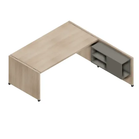 Scrivania Direzionale Legno con Muretto 180x195 | DEOFFICE