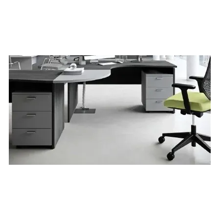 Cassettiera in legno su ruote con 3 cassetti Dim 42x56x60H 2