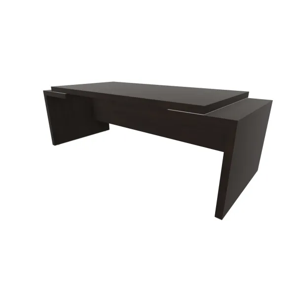 Scrivania Presidenziale Legno Fianchi Ala 220x90 | DEOFFICE