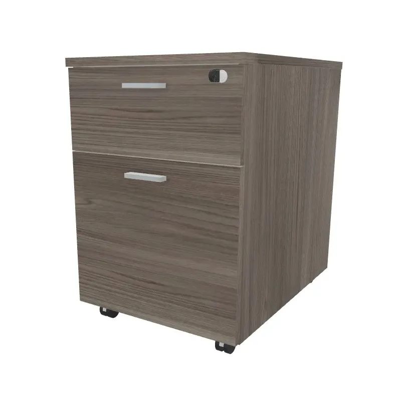 Cassettiera in legno su ruote con 1 cassetto e 1 cassetto classificatore Dim 42x56x60H