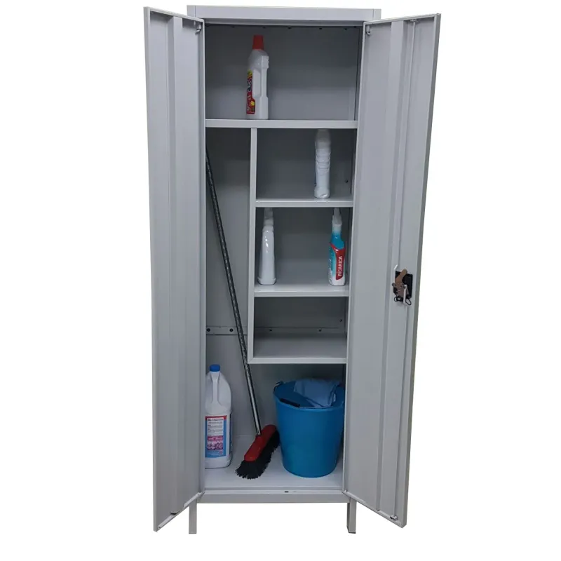 Armadio in metallo porta scope, porta detersivi dim.cm.60x40x170h