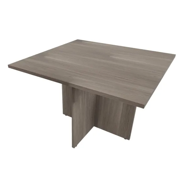 Tavolo riunione piano rettangolare e struttura in legno a croce Dim 110x106x74H
