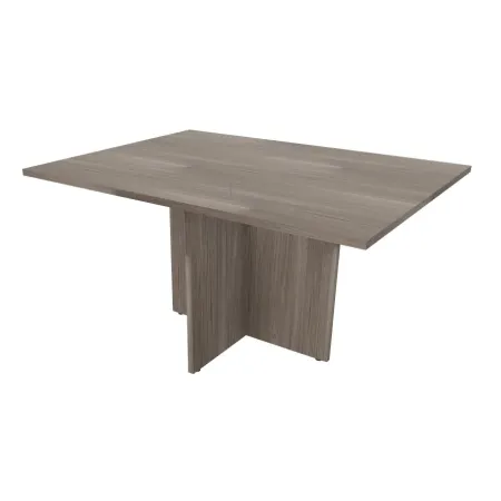 Tavolo riunione piano rettangolare e struttura in legno a croce Dim 140x106x74H