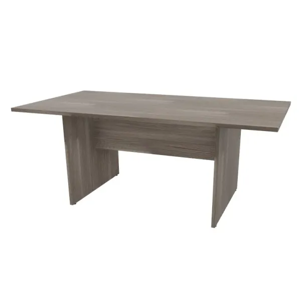 Tavolo riunione piano rettangolare e struttura in legno a croce Dim 185x100x74H
