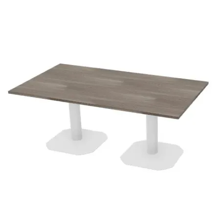Tavolo riunione piano rettangolare struttura in metallo Dim 185x100x74H