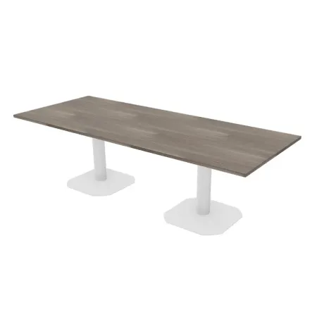 Tavolo riunione piano rettangolare struttura in metallo Dim 250x100x74H