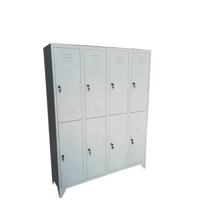 Armadio Spogliatoio Multiplo Sovrapposto a 8 Posti prof. 33 cm 140x33x180h
