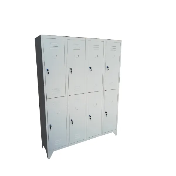 Armadio Spogliatoio Multiplo Sovrapposto a 8 Posti prof. 33 cm 140x33x180h