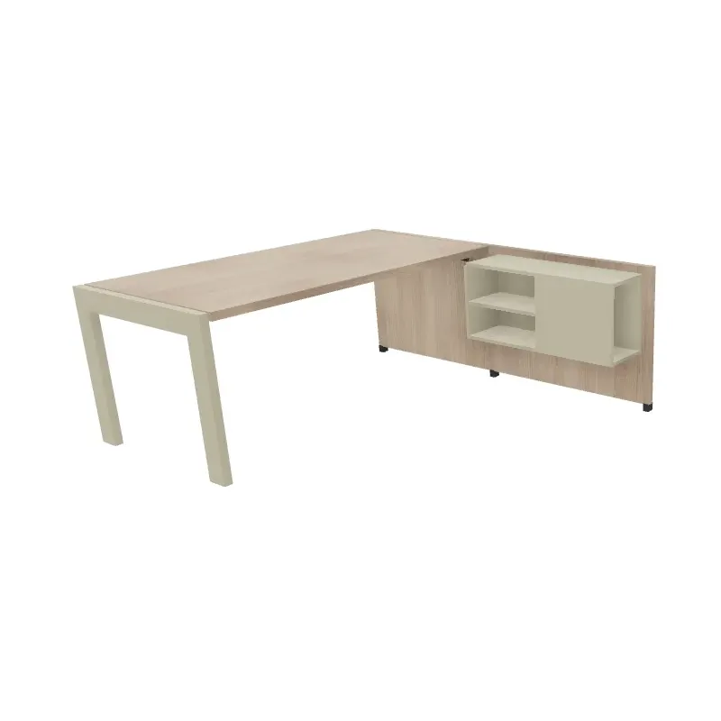 Scrivania Direzionale Top Legno e Muretto Lateral 200x190 | DEOFFICE