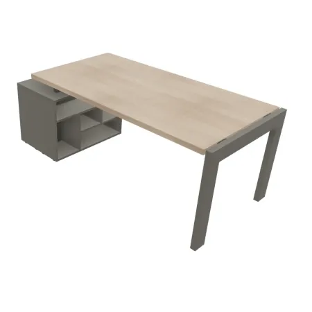 Scrivania Direzionale con Libreria Laterale 198x90x74h | DEOFFICE