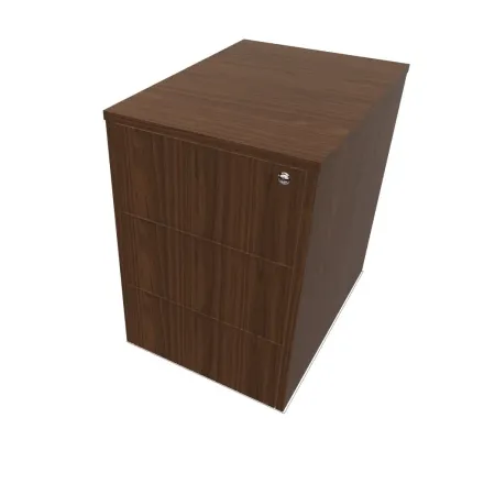 Cassettiera Legno su Ruote 3 Cassetti 42x59 | DEOFFICE