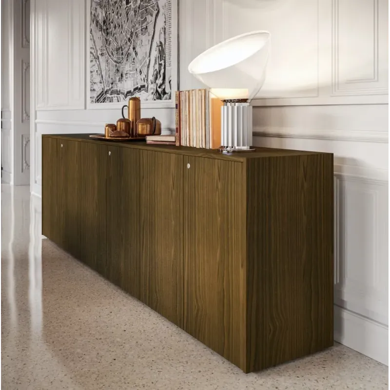 Armadio Basso Dirigenziale 2 Ante con Serratura 90x44x82 | DEOFFICE
