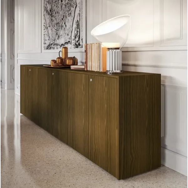 Armadio Basso Dirigenziale 2 Ante con Serratura 90x44x82 | DEOFFICE