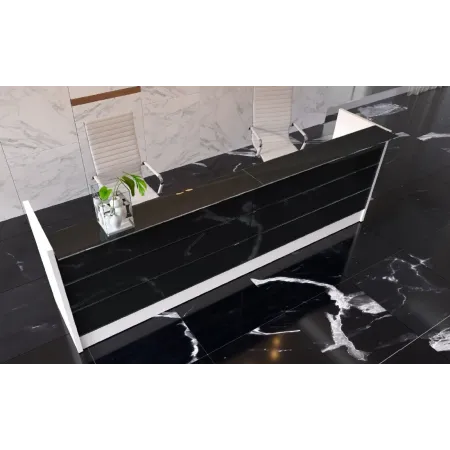 Bancone Reception Lineare Ufficio 360x60x106H cm | DEOFFICE 2