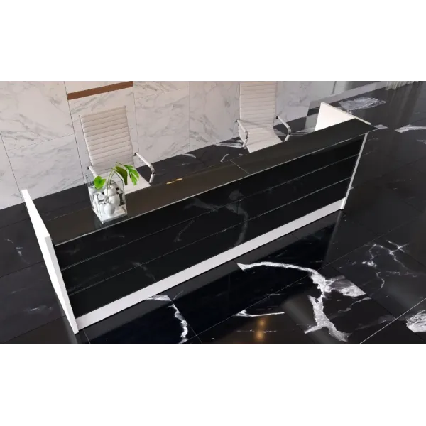 Bancone Reception Lineare Ufficio 360x60x106H cm | DEOFFICE