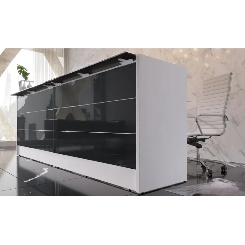 Bancone Reception Lineare Ufficio 360x60x106H cm | DEOFFICE