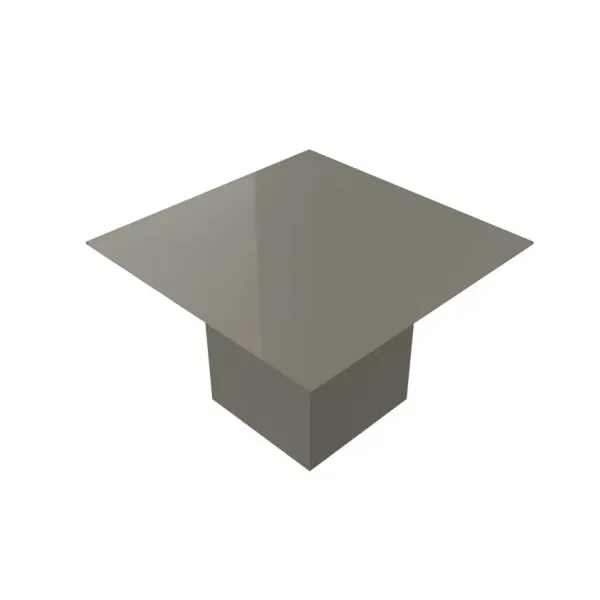Tavolo Riunioni Quadrato Vetro e Legno 110x110x74h | DEOFFICE