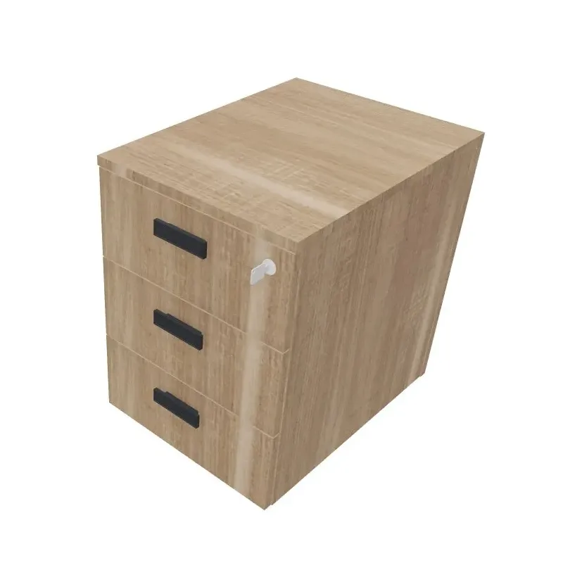 Cassettiera Legno su Ruote 3 Cassetti 42x56x60H cm | DEOFFICE