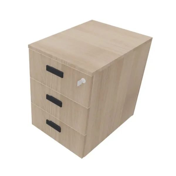 Cassettiera Legno su Ruote 3 Cassetti 42x56x60H cm | DEOFFICE