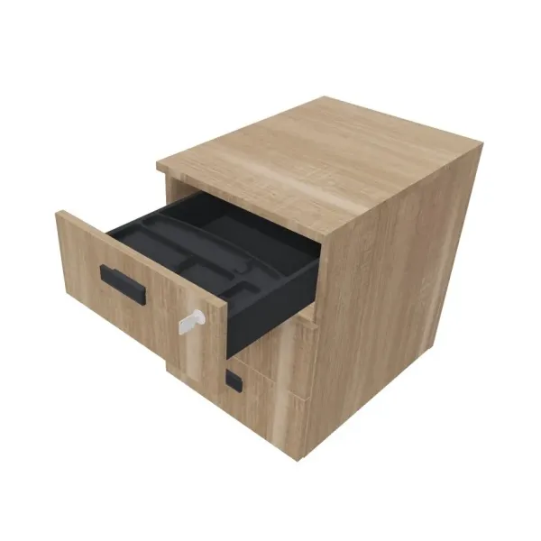 Cassettiera Legno su Ruote 3 Cassetti 42x56x60H cm | DEOFFICE