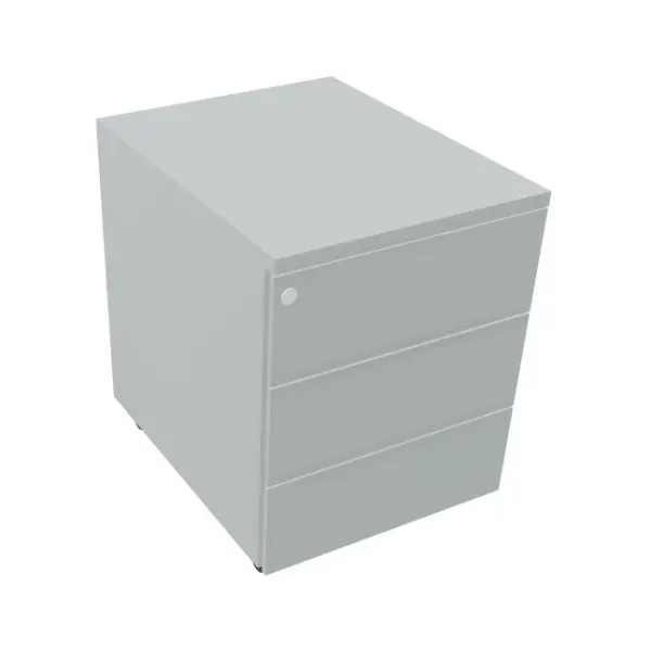 Cassettiera Metallo su Ruote 3 Cassetti 42x56x54H | DEOFFICE