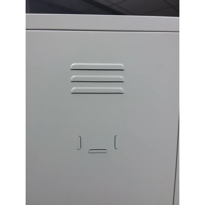 Armadio spogliatoio in metallo, con divisorio sporco pulito a 3 posti cm 120x50x180h