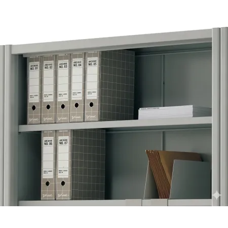 LINEA SPECIAL - Armadio in Metallo Ufficio/Archiviazione Basso Ante Battenti Dim.100x45x75hcm 2