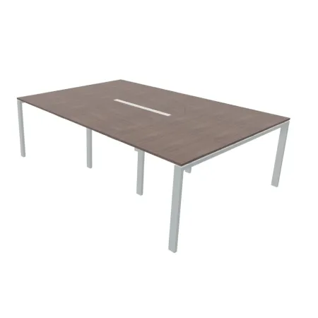 Tavolo riunione piano in legno struttura in metallo Dim 280x166x73H