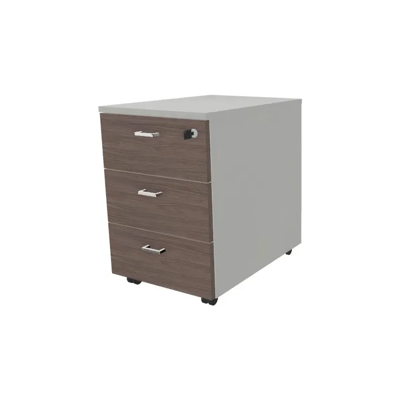 Cassettiera in legno su ruote a 3 cassetti classificatore Dim 42x56x60H