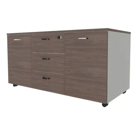 Mobile di servizio su ruote 2 ante laterali, 3 cassetti centrali Dim 120x55x60H