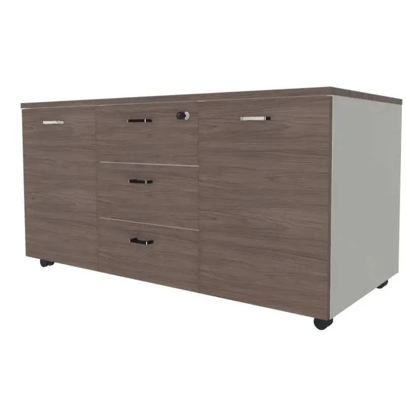 Mobile di servizio su ruote 2 ante laterali, 3 cassetti centrali Dim 120x55x60H