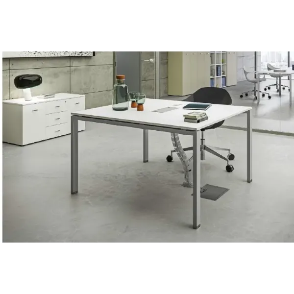Mobile di servizio su ruote, vano a giorno SX, anta DX, 3 cassetti centrali Dim 120x55x60H