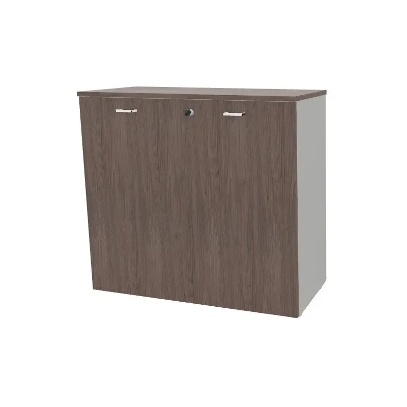 Armadio basso a 2 ante top di finitura, con serratura, 1 ripiano Dim 90x45x80H