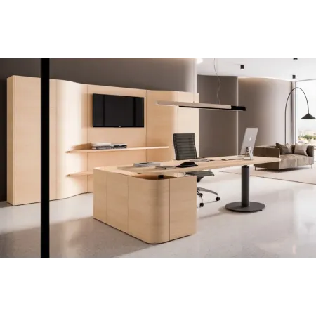 Modulo boiserie  2 mensole sagomate e 2 contenitori laterali libreria Dim 360x45x200H 2