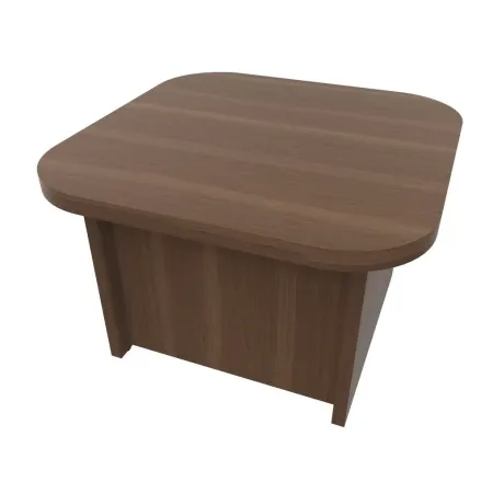 Tavolo Riunione Quadrato Piano Legno e Base Laccata 110x110 | DEOFFICE