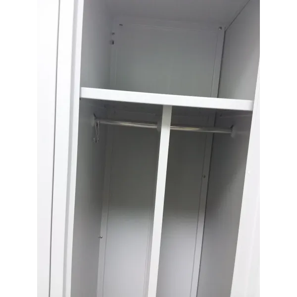 Armadio spogliatoio in metallo, con divisorio sporco pulito a 4 posti cm 120x50x180h
