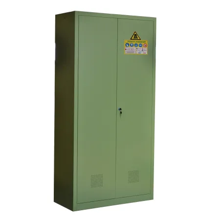 Armadio per fitofarmaci in metallo Verde 100x45x200h per aziende agricole, Magazzino