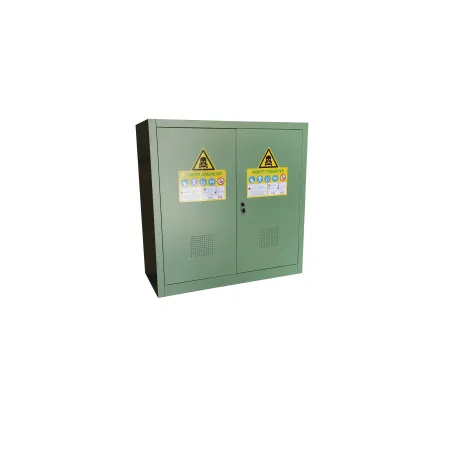 Armadio per fitofarmaci in metallo Verde 100x45x100h per aziende agricole, Magazzino 2
