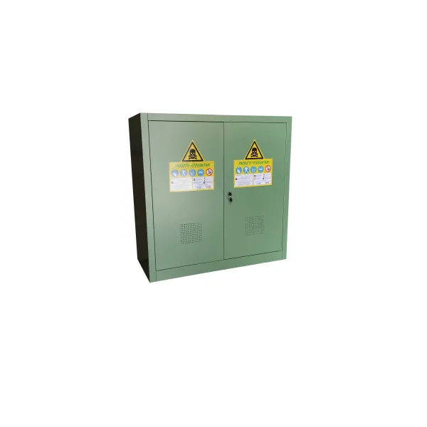 Armadio per fitofarmaci in metallo Verde 100x45x100h per aziende agricole, Magazzino