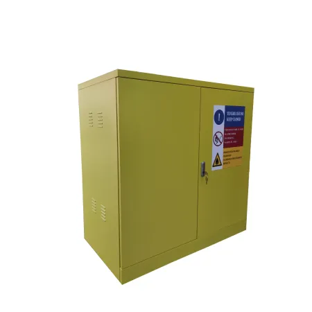 Armadio per Solventi ed Infiammabili con Ripiani a Vasche 100x55x100 cm in Lamiera Verniciata