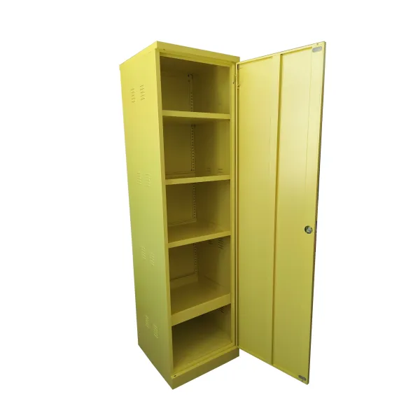 Armadio per Solventi ed Infiammabili con Ripiani a Vasche 54x55x200 cm in Lamiera Verniciata