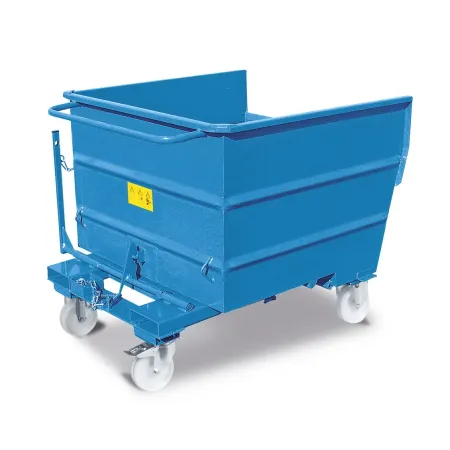 Benna Porta Trucioli 500 Litri Carrellata con Griglia | DEOFFICE