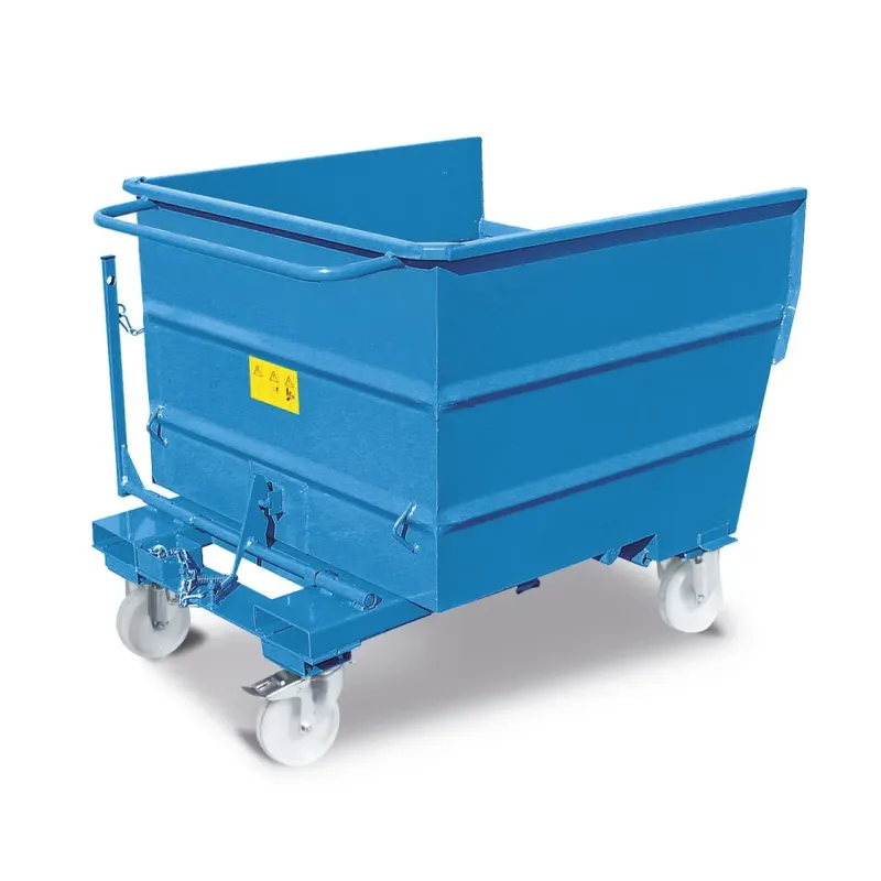 Benna Porta Trucioli 500 Litri Carrellata con Griglia | DEOFFICE